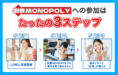 副業MONOPOLY-３つのステップ